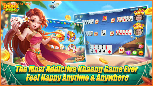 Happy Khaeng–with dummy, khaeng card, Poker screenshot