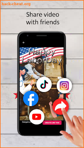 Happy Labor Day 2021 Photo Frame & Video Maker screenshot