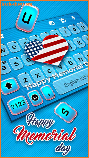 Happy Memorial Day Keyboard Theme screenshot
