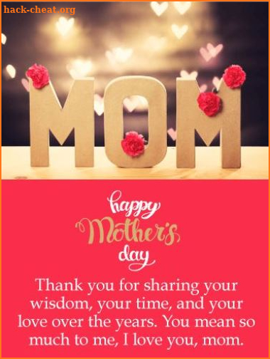 Happy mother day greeting screenshot