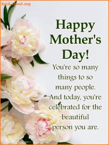 Happy mother day greeting screenshot