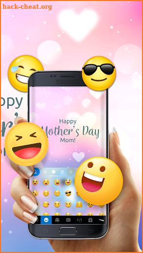 Happy Mother's Day Free Emoji Theme screenshot