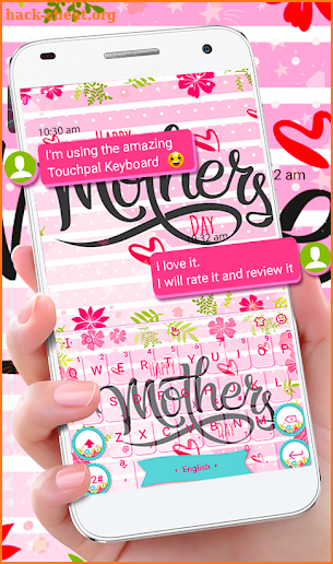Happy Mothers Day Keyboard Theme screenshot