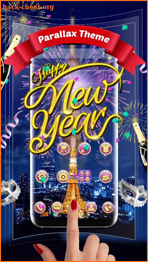 Happy New Year 2019 Beautiful Fireworks screenshot