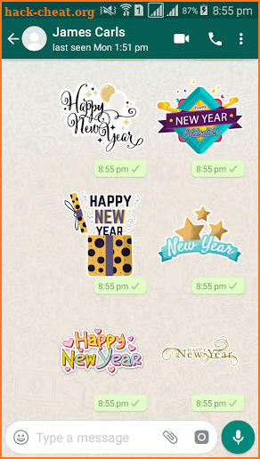 Happy New Year 2019 Sticker Pack - WAStickerApps screenshot