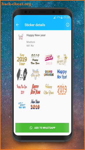 Happy New Year 2019 Stickers For WhatsApp screenshot
