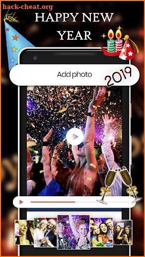 Happy New Year 2019 Video Maker screenshot