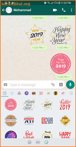 Happy New Year 2019 WhatsApp Stickers screenshot