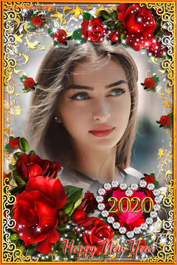 Happy new year 2020 photo frame screenshot