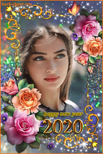 Happy new year 2020 photo frame screenshot