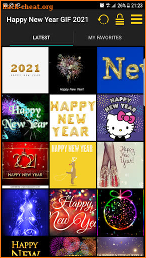 Happy New Year 2021 GIF screenshot