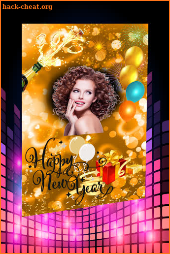 Happy New Year  2021 Photo Frames With Stickers screenshot