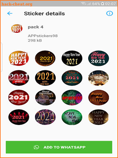 Happy New Year 2021 Stickers screenshot