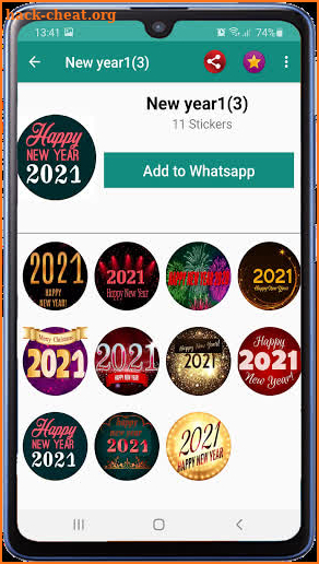Happy New year 2021 Stickers For WAStickerApps screenshot