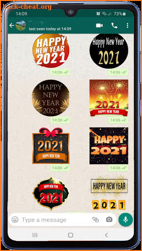 Happy New year 2021 Stickers For WAStickerApps screenshot