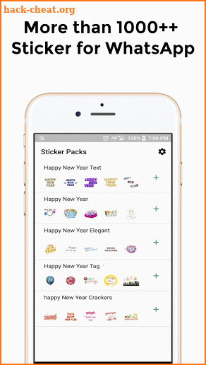 Happy New Year 2021 Stickers WAStickerApps screenshot