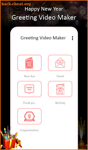 Happy New Year 2021 Video Greeting Maker screenshot