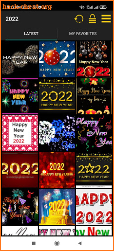 Happy new year 2022 GIF screenshot