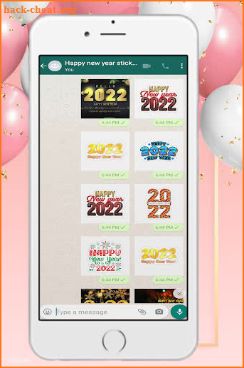 Happy New Year 2022 Stickers WAStickerApps screenshot