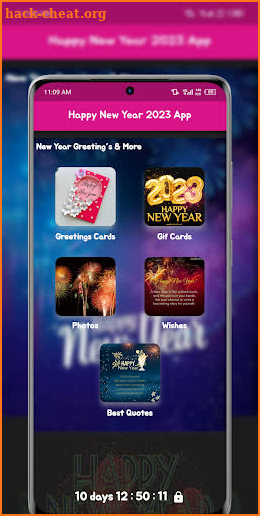 Happy New Year 2023 App screenshot