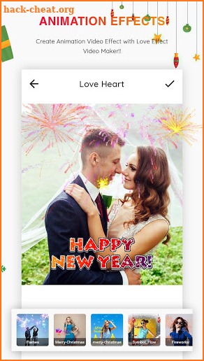 Happy New Year & Christmas-Love Effect Video Maker screenshot