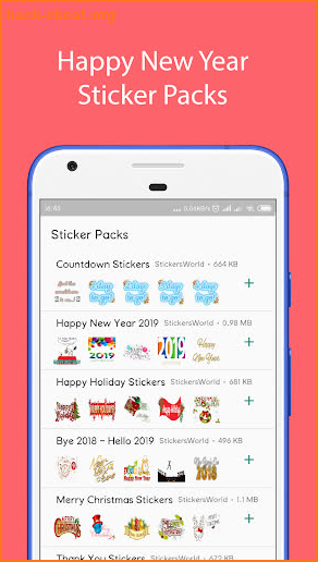 Happy New Year, Christmas Stickers for WhatsApp screenshot