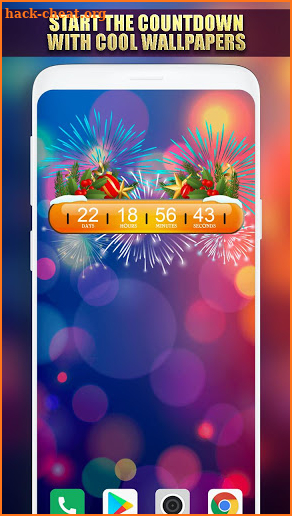 Happy New Year Clock 🌟 Countdown Wallpaper App screenshot