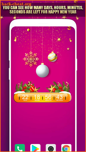 Happy New Year Clock 🌟 Countdown Wallpaper App screenshot
