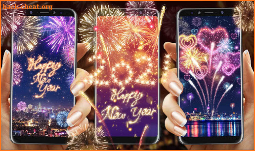 Happy New Year Firework Live Wallpapers screenshot
