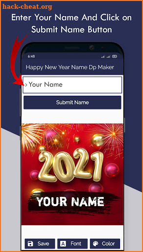 Happy New Year Name Dp Maker 2021 screenshot