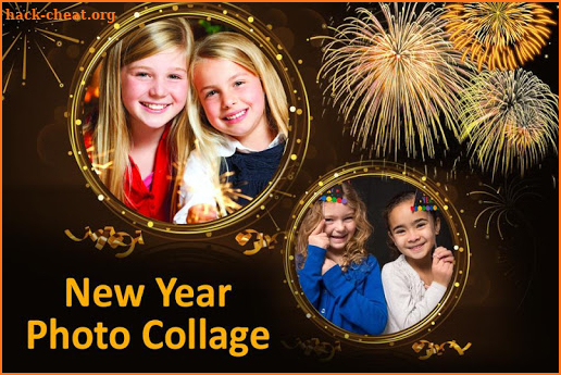 happy new year photo collage for greetings maker screenshot