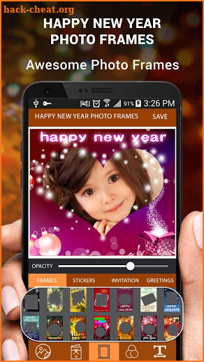 Happy New Year Photo Frame 2019 New Year Wishes 🎉 screenshot