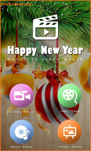 Happy New Year Photo Video Maker 2019 screenshot