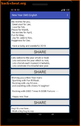 Happy New Year SMS 2019 screenshot