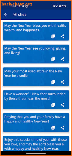 Happy New Year Status screenshot