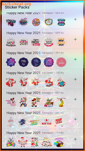 Happy New Year Stickers 2021 screenshot