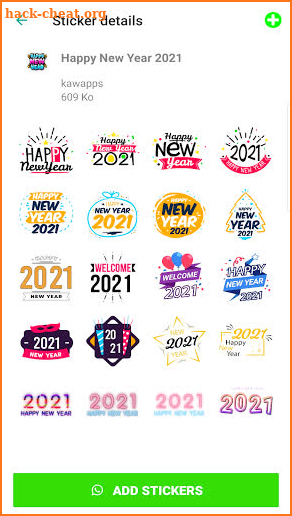 Happy New Year Stickers 2021 screenshot