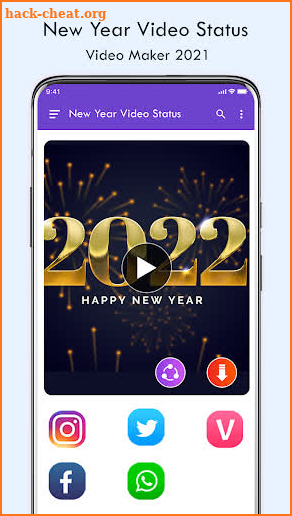Happy New Year Video Status 2022 screenshot