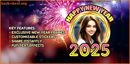 Happy NewYear 2025 Photo Frame screenshot