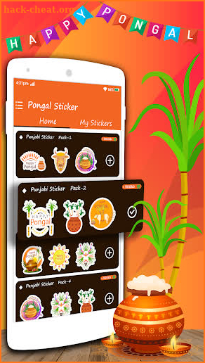 Happy Pongal Stickers For Whatsapp screenshot
