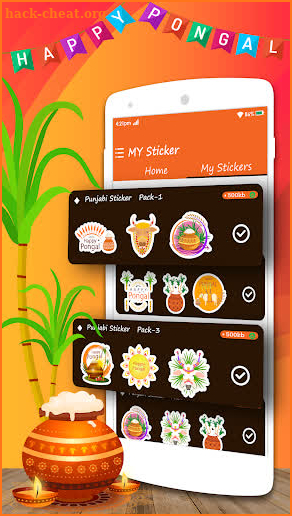 Happy Pongal Stickers For Whatsapp screenshot