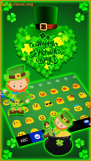 Happy St Patrick Keyboard Theme screenshot