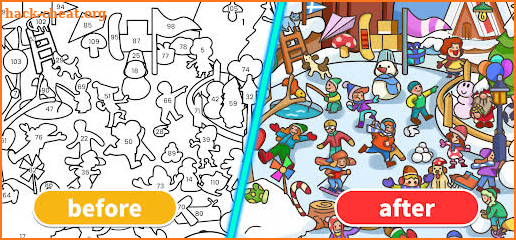 Happy Sticker: Color By Number screenshot
