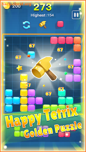 Happy Tetrix - Golden Puzzle screenshot