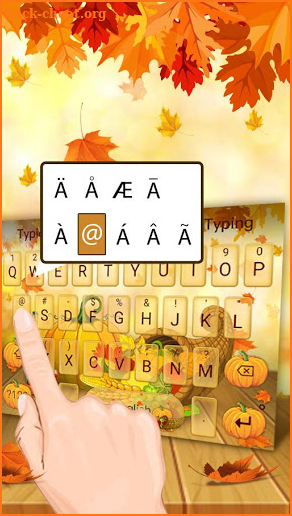 Happy Thanks giving Pumpkin Autumn Keyboard Theme screenshot
