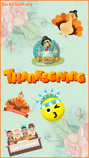 Happy Thanksgiving Day Stickers screenshot