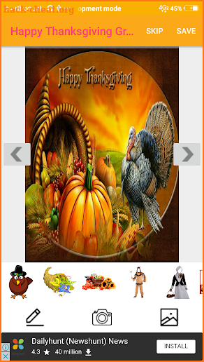 Happy Thanksgiving Greeting Cards Maker For Wishes screenshot