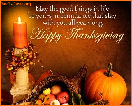 Happy Thanksgiving Greetings Wishes screenshot