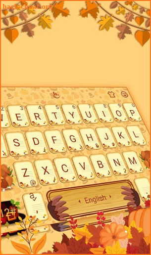 Happy Thanksgiving Keyboard Theme screenshot