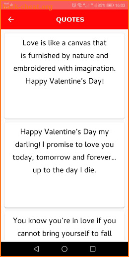 Happy Valentine Day 2020 Message screenshot